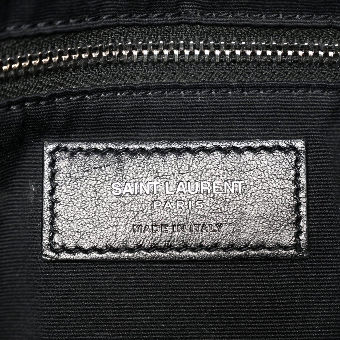 Calfskin Y Quilted Monogram Large Loulou Chain Satchel Black Black