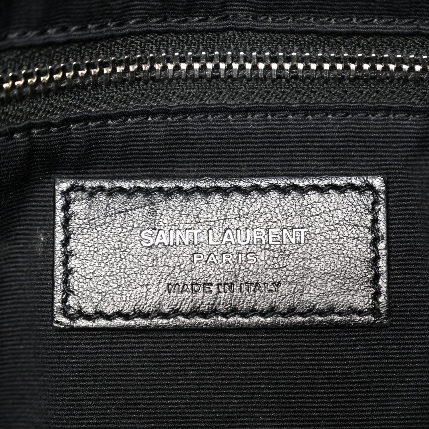 Saint Laurent Calfskin Y Quilted Monogram Large Loulou Chain Satchel Black Black 7 of 14