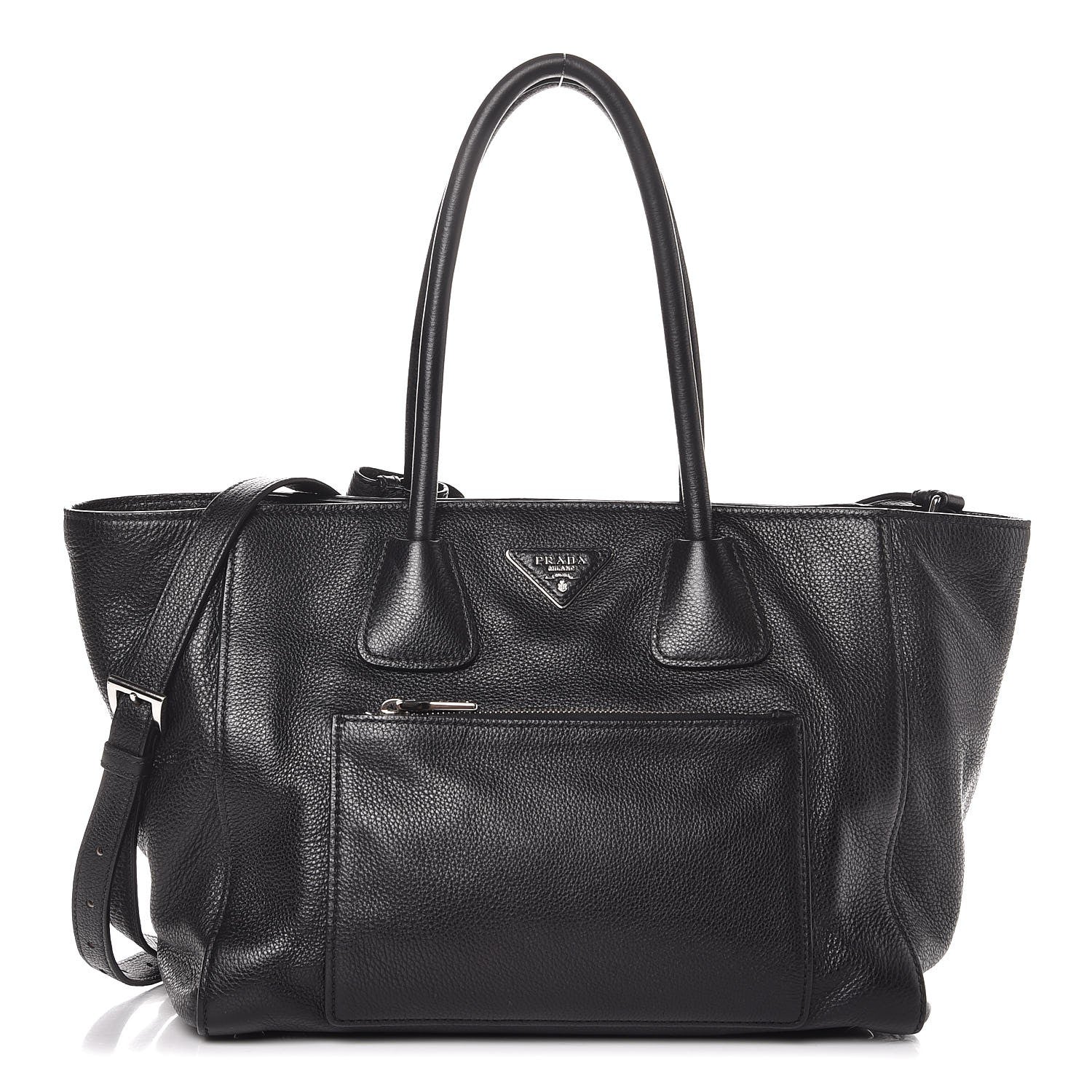 Prada Vitello Phenix Shopping Tote Black 1 of 10
