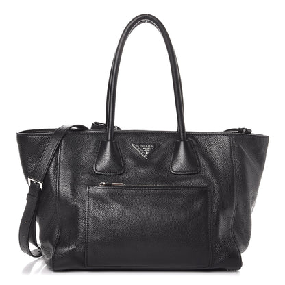 Prada Vitello Phenix Shopping Tote Black 1 of 10