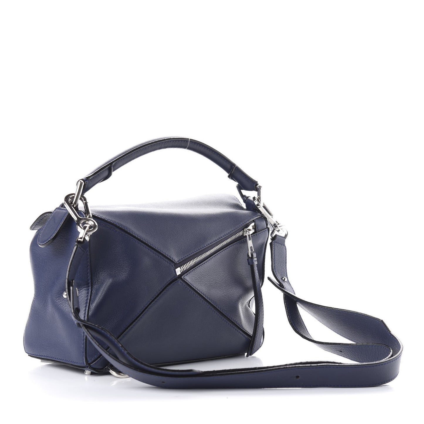 Calfskin Small Puzzle Bag Marine