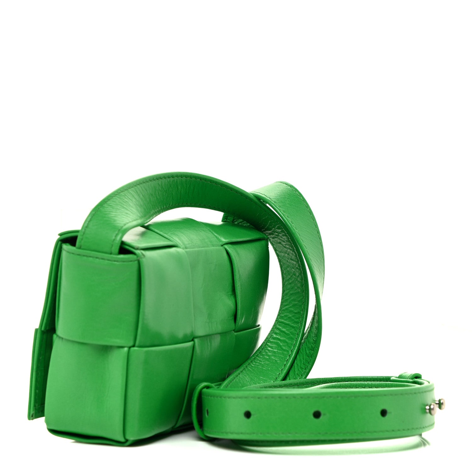 Bottega Veneta Paper Calfskin Maxi Intreccio Extra Mini Cassette Crossbody Bag Parakeet 3 of 13