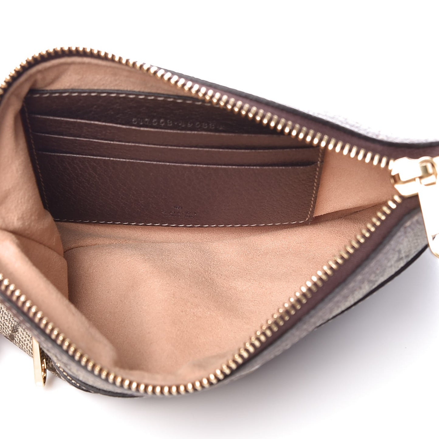 GG Supreme Monogram Web Small Ophidia Pouch Clutch Beige New Acero