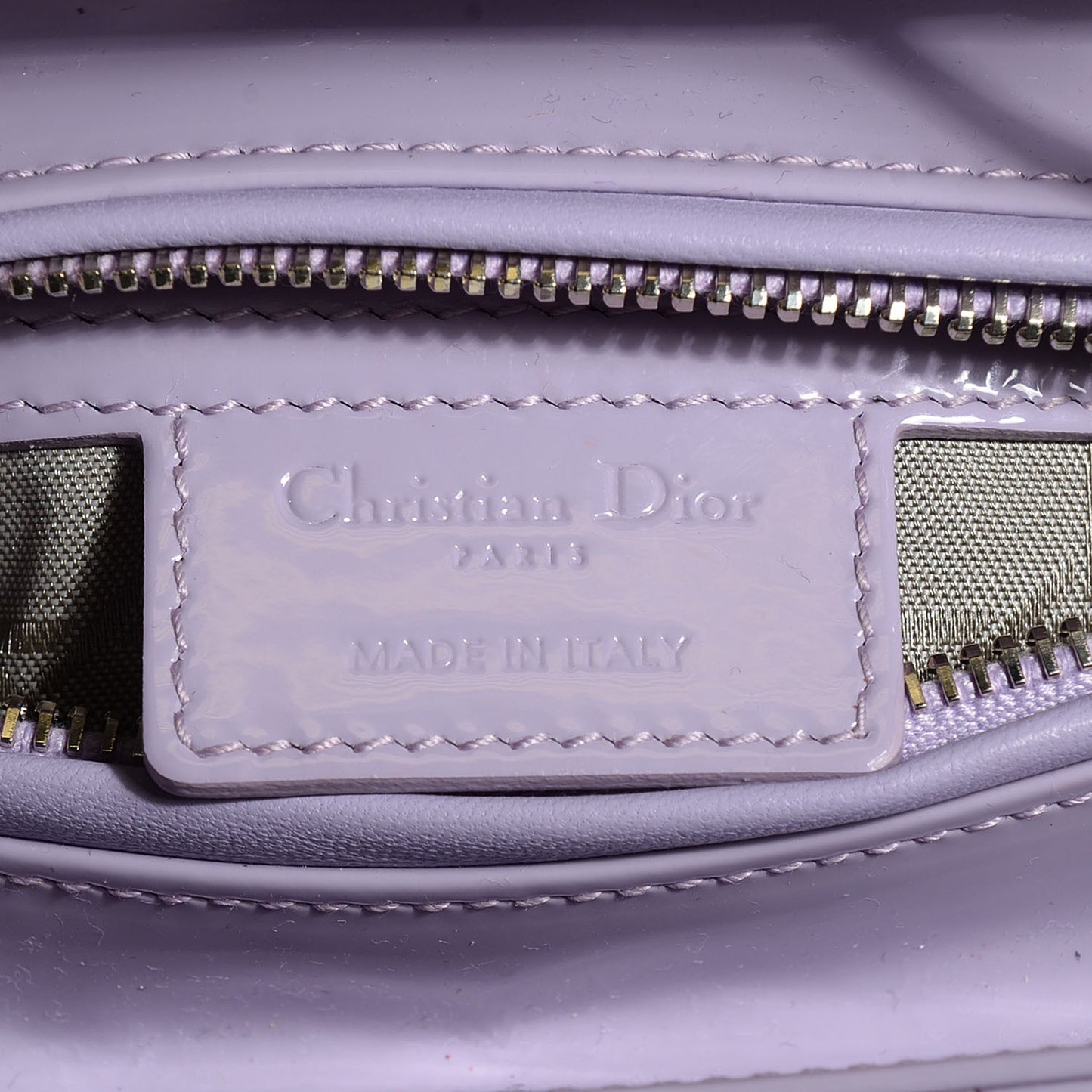 Patent Cannage Lady Dior Medium Lilac