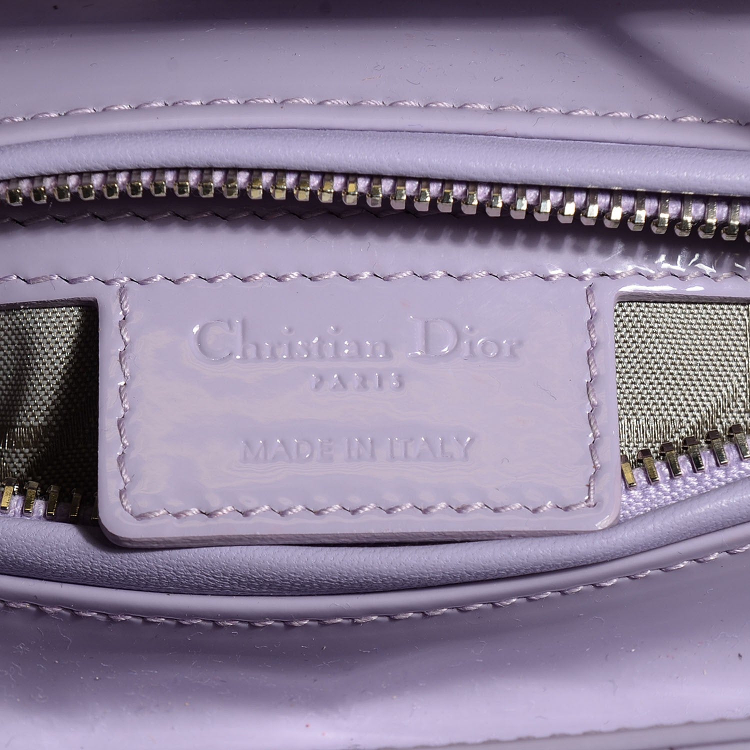 Christian Dior Patent Cannage Lady Dior Medium Lilac 8 of 9