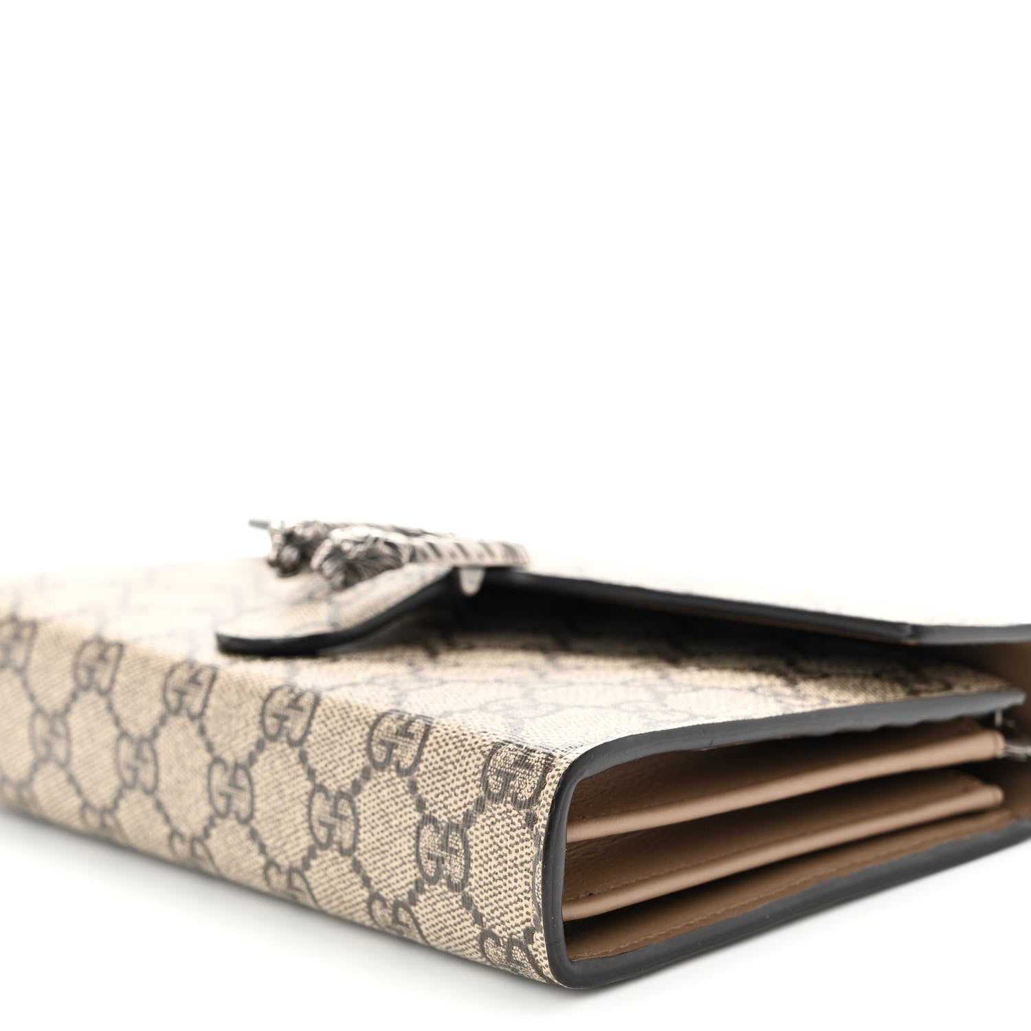 Gucci GG Supreme Monogram Mini Dionysus Chain Wallet Beige Taupe 9 of 9