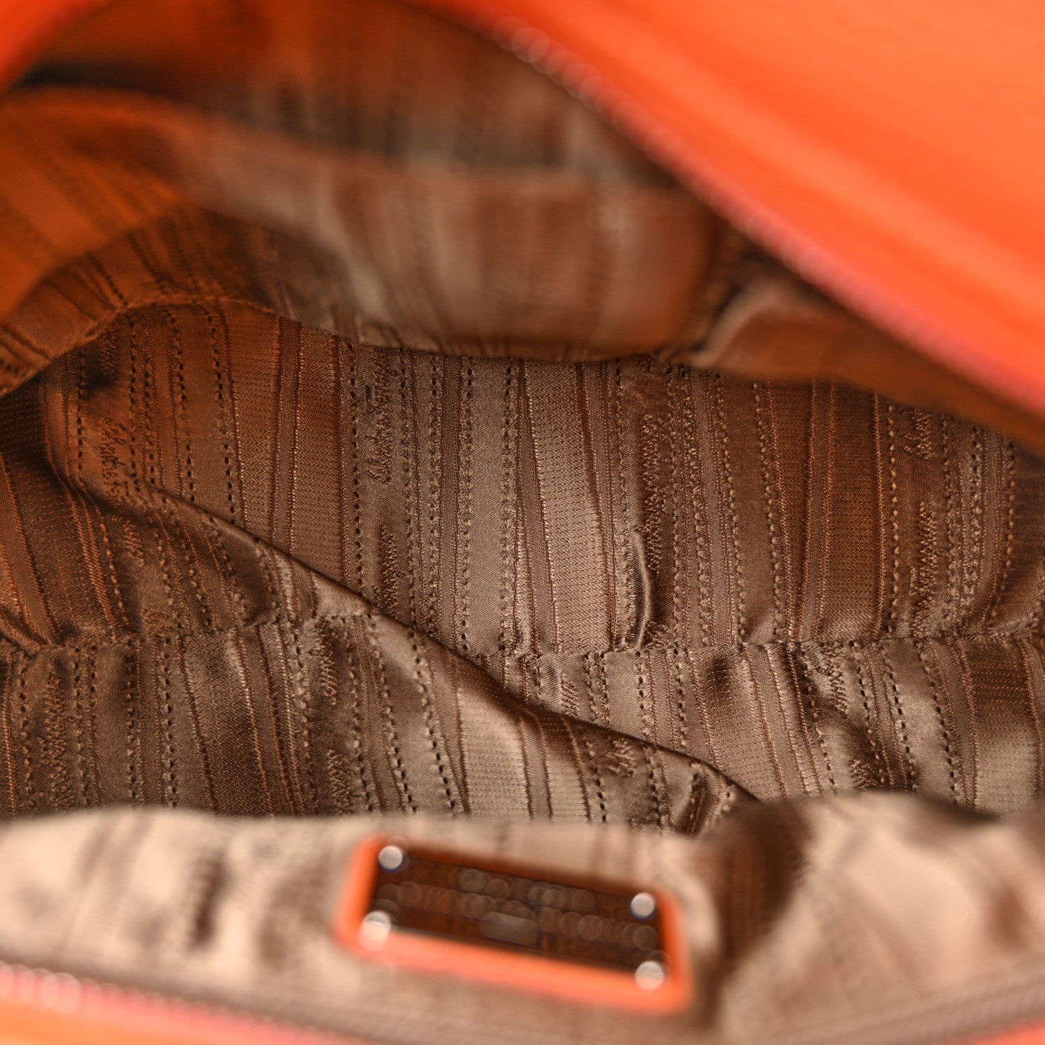 Salvatore Ferragamo Grained Calfskin Sofia Satchel Orange 1783011