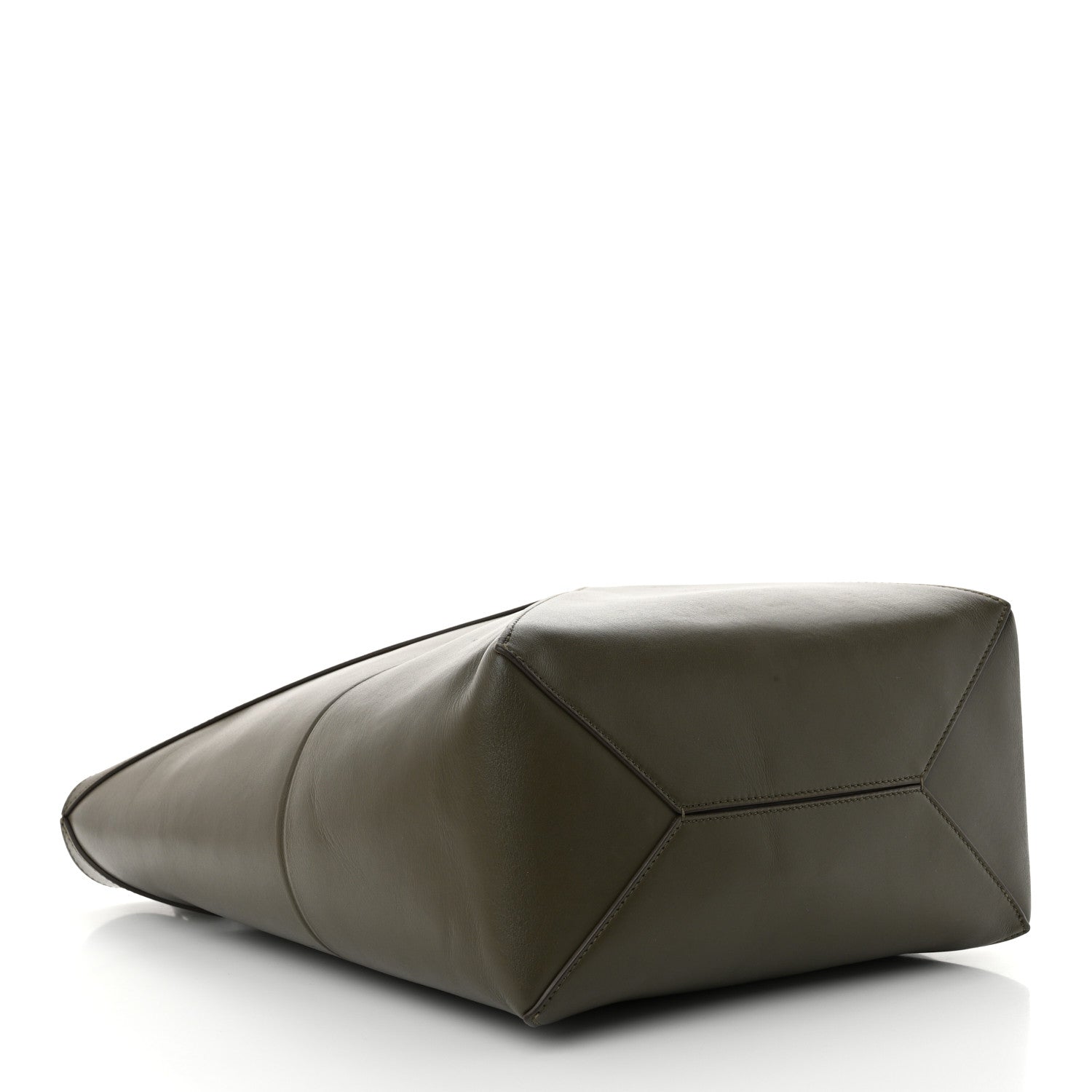 Loewe Shiny Calfskin Medium Puzzle Fold Tote Umber 4 of 10