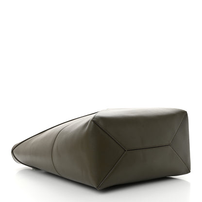 Loewe Shiny Calfskin Medium Puzzle Fold Tote Umber 4 of 10