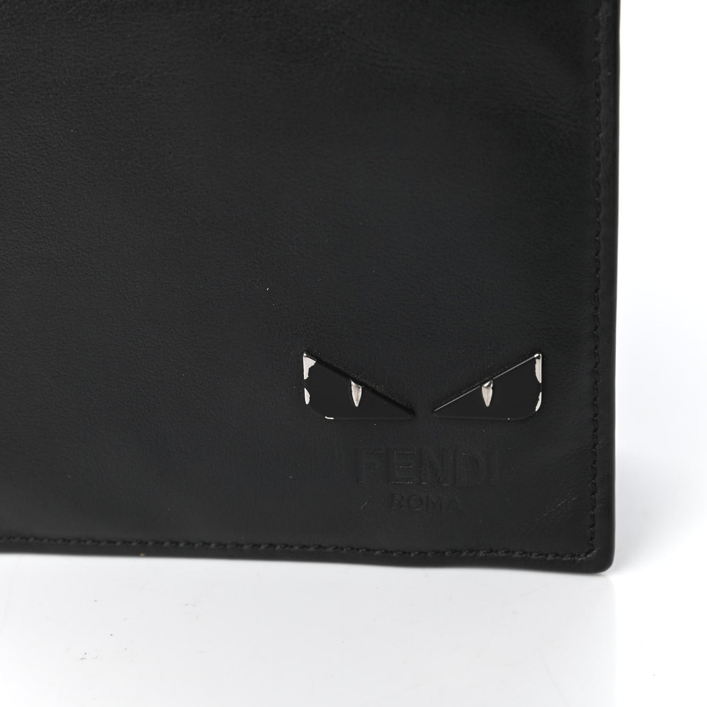 Vitello Century Mini Bug Eyes Bi-Fold Wallet Black