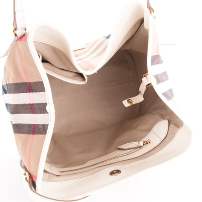 Burberry House Check Small Canterbury Tote White 5 of 8
