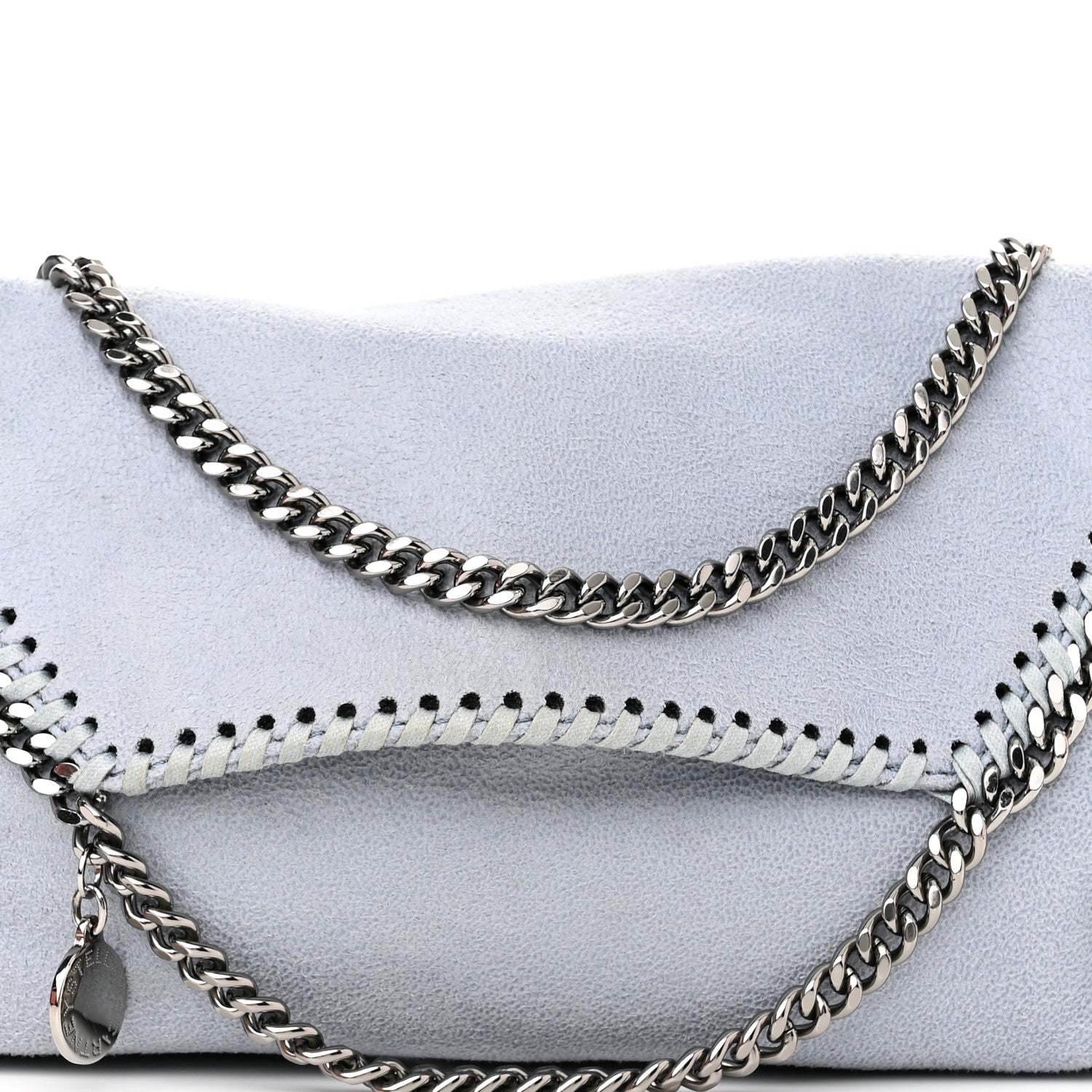 Stella McCartney Shaggy Deer Mini Falabella Crossbody Bag Duck Blue 8 of 12