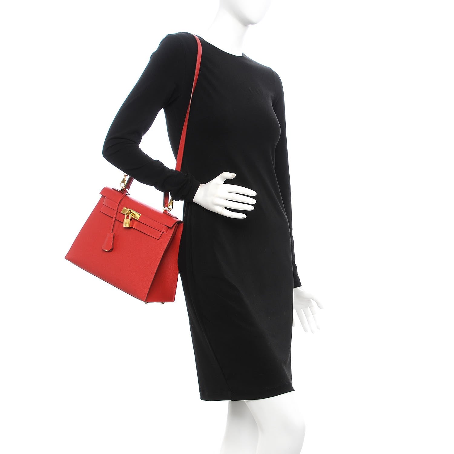 Hermes Epsom Kelly Sellier 28 Rouge Casaque 2 of 36