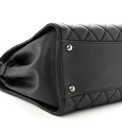 Chanel Caviar Quilted Medium CC Bucket Bag Black 9 of 11