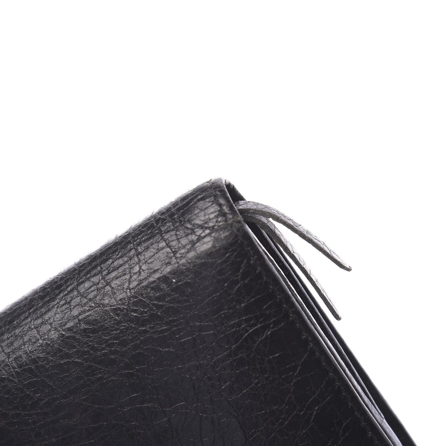 Agneau Classic Hardware Money Wallet Black