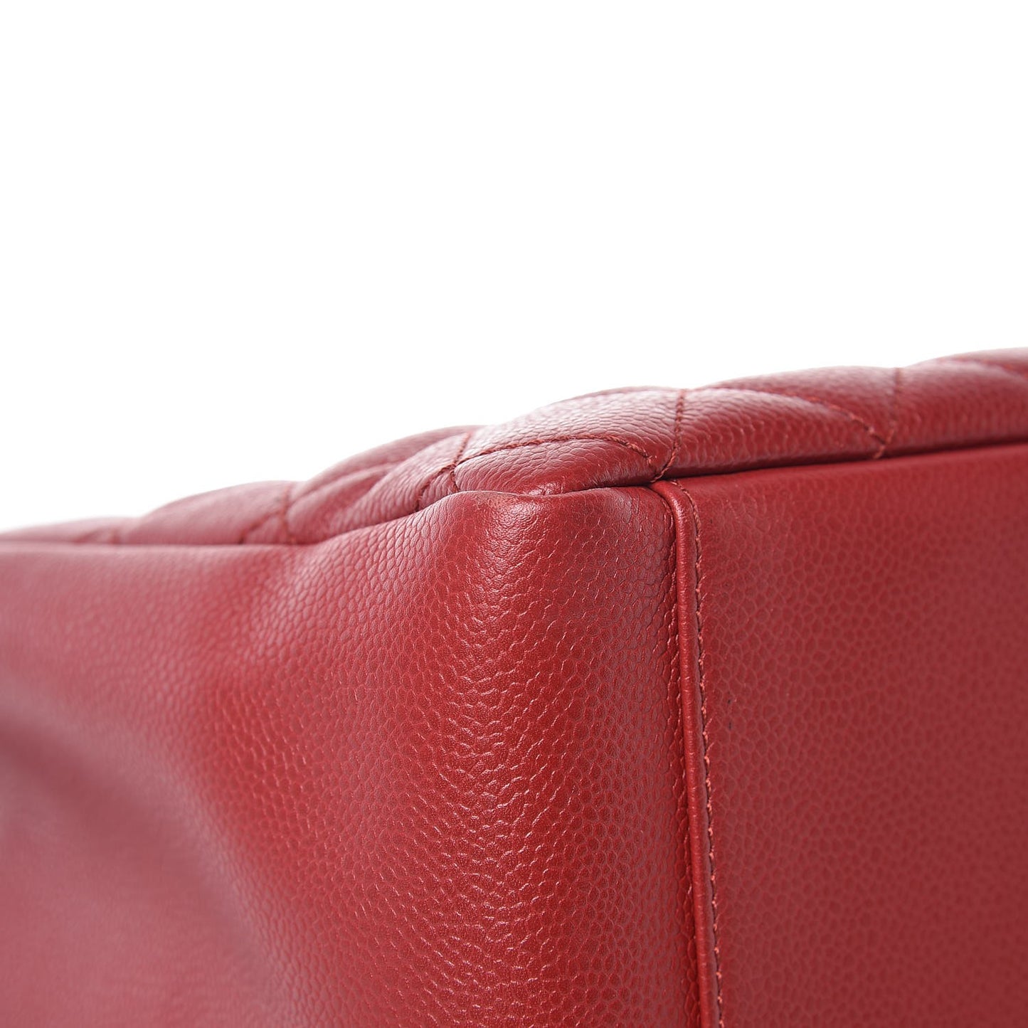 Caviar Quilted Grand Shopping Tote GST Red