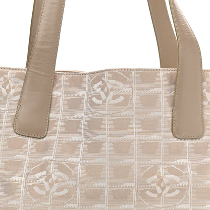Chanel Nylon Travel Large Tote Beige 8 of 14