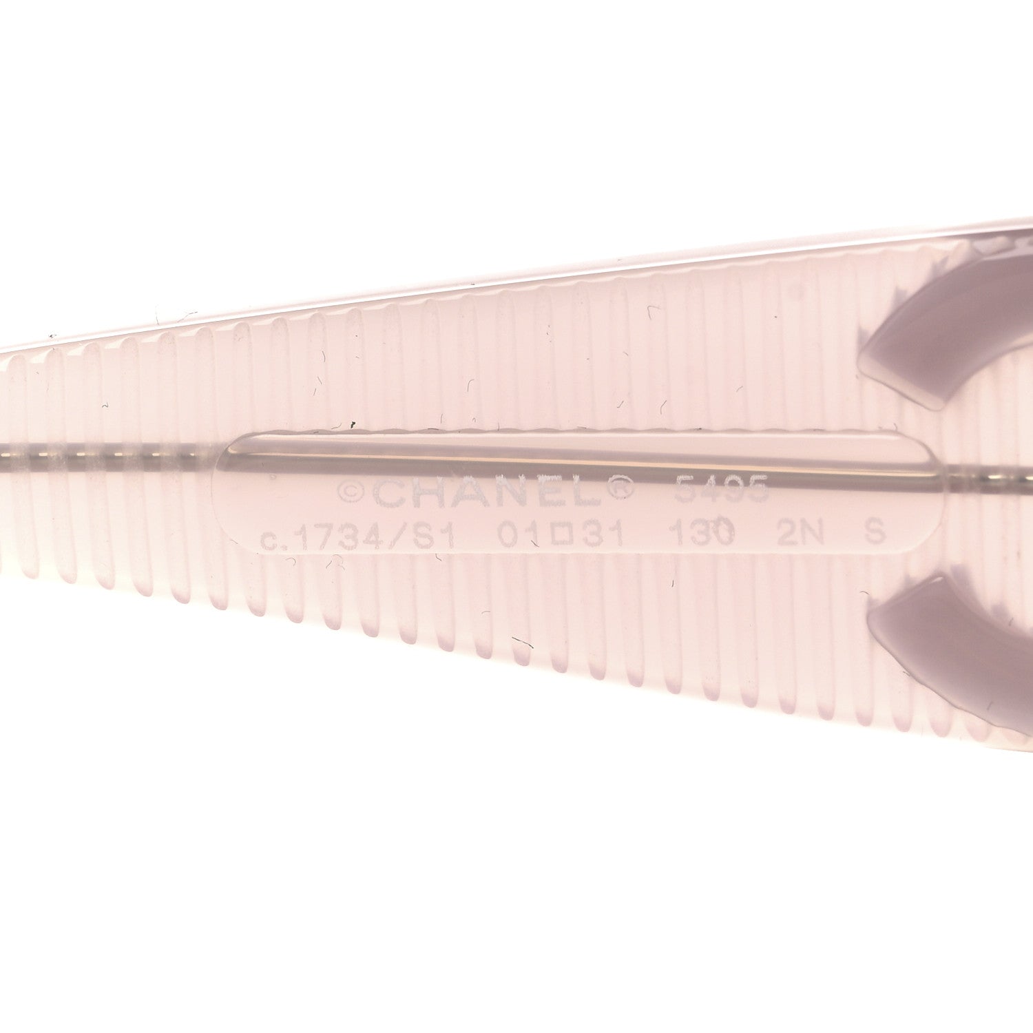 Chanel Acetate Shield Sunglasses 5495 Light Pink 5 of 7