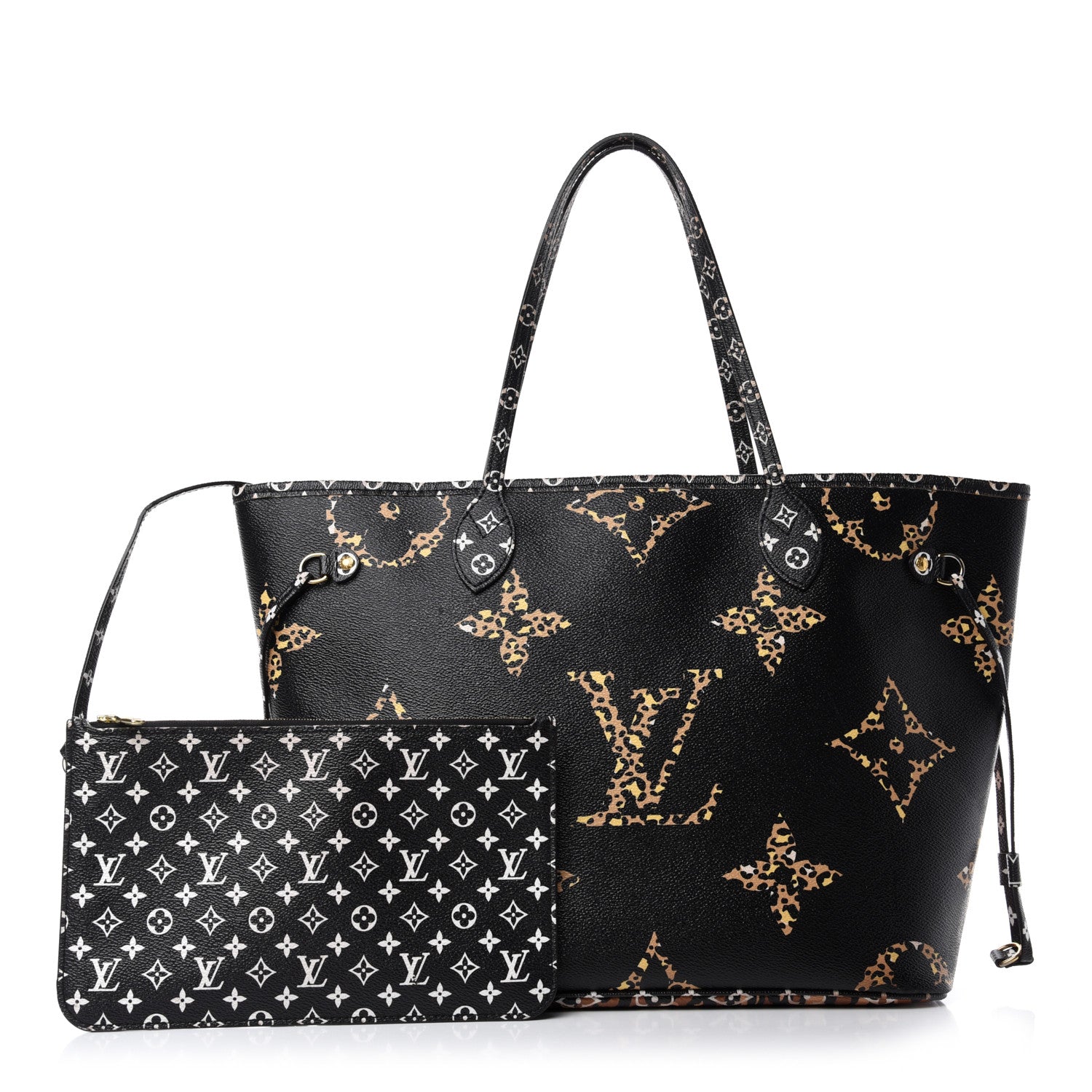 Louis Vuitton Monogram Giant Jungle Neverfull MM Black 1 of 13