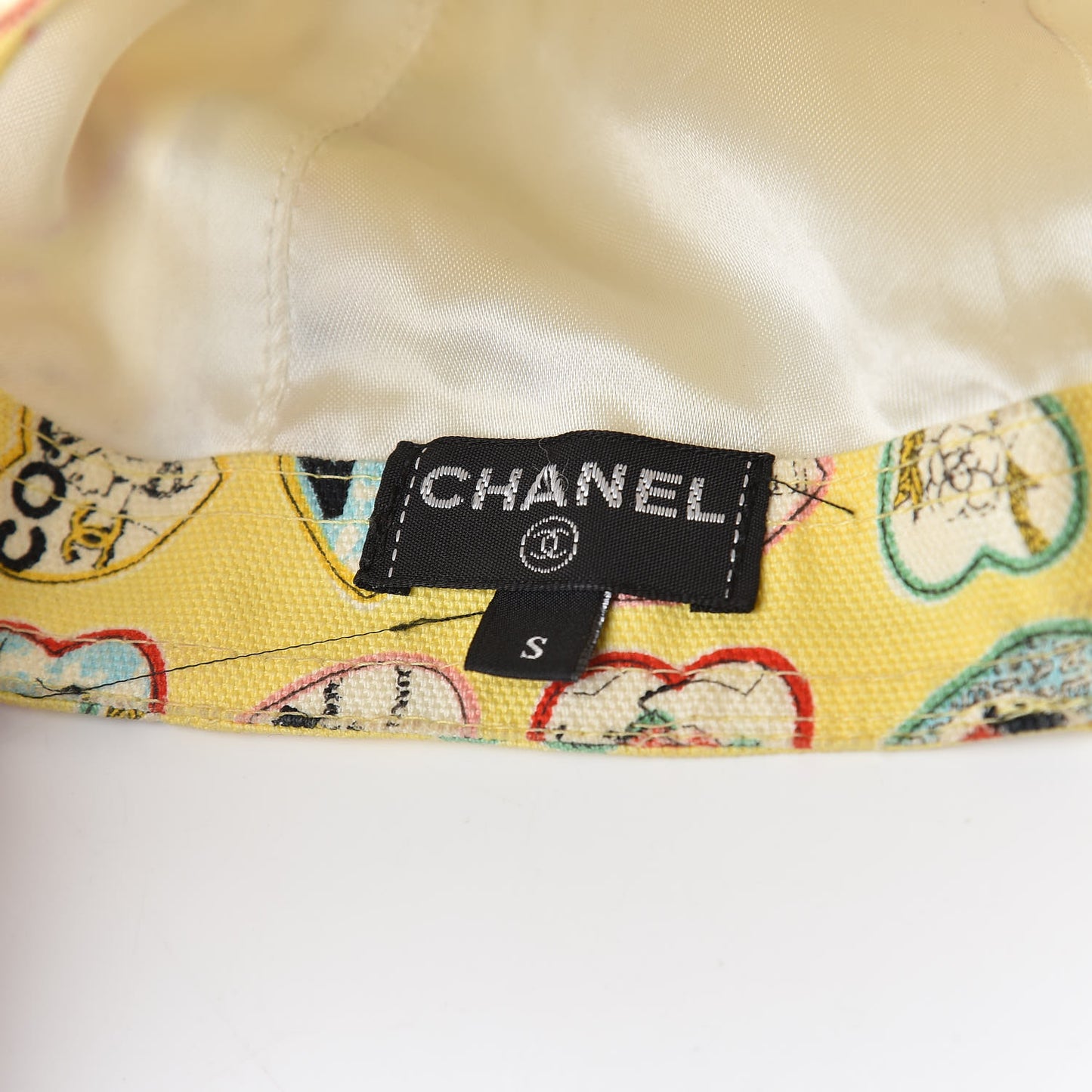 Canvas Coco Hearts Cap Hat S Yellow