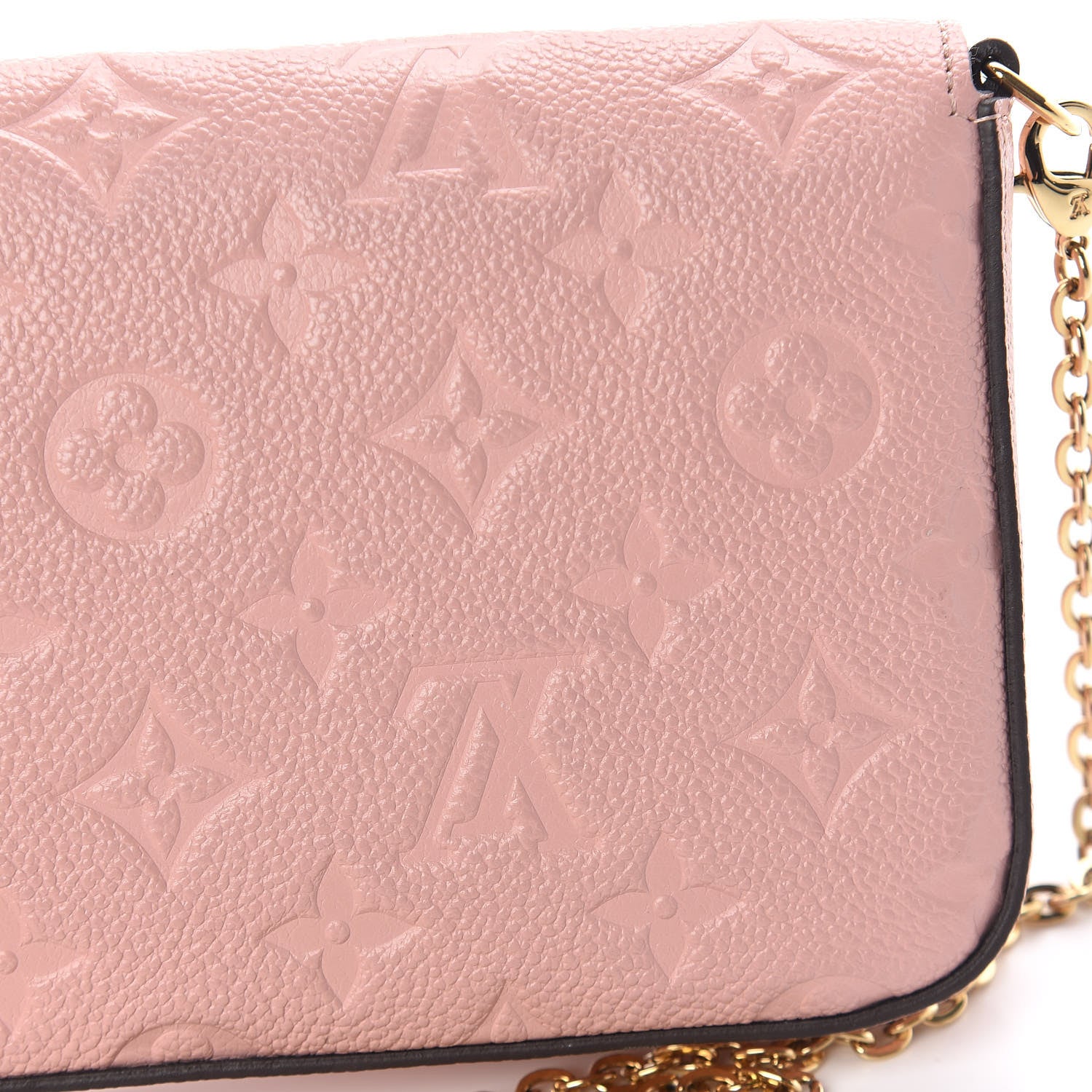 Louis Vuitton Empreinte Pochette Felicie Chain Wallet Rose Poudre 13 of 13