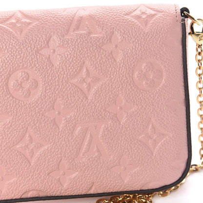 Louis Vuitton Empreinte Pochette Felicie Chain Wallet Rose Poudre 13 of 13