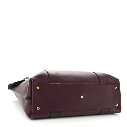 Salvatore Ferragamo Calfskin Large Sookie Satchel Purple 4 of 9
