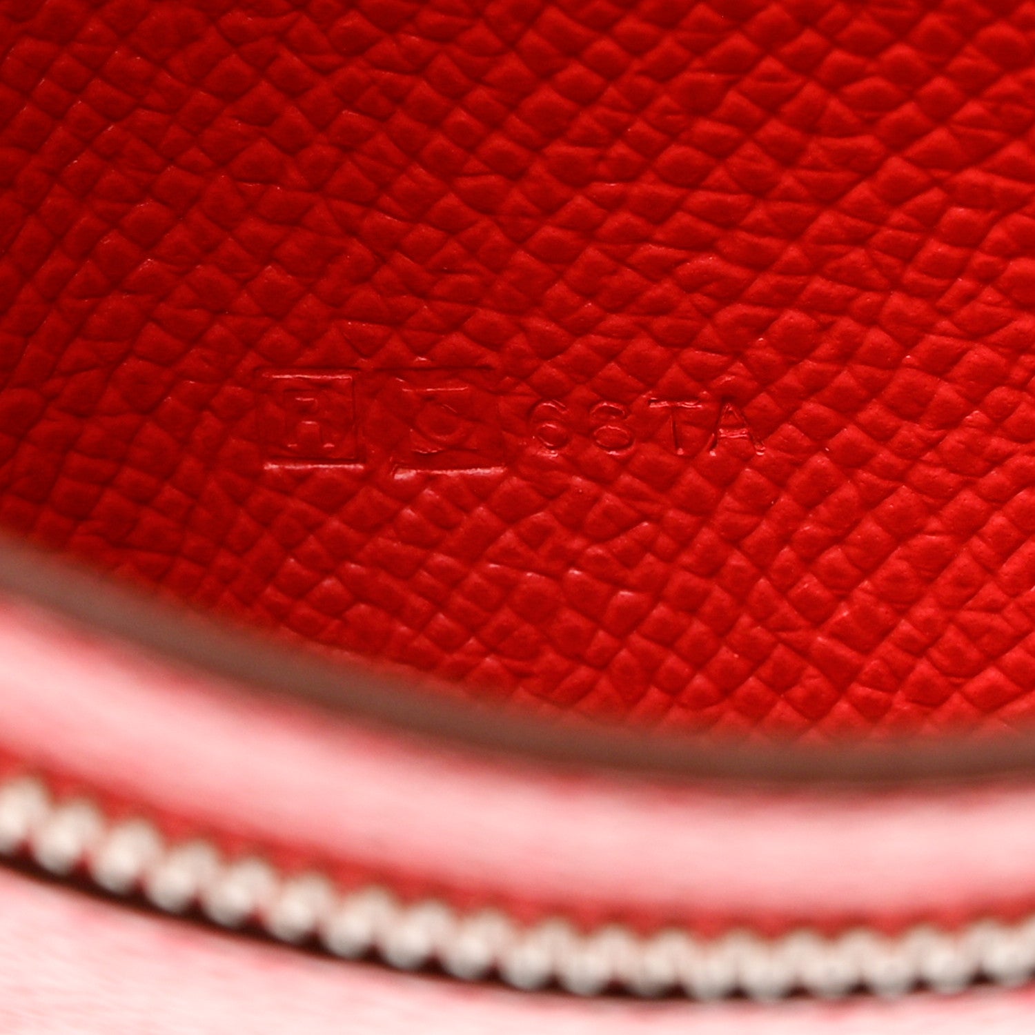 Hermes Epsom Bearn Gusset Wallet Rouge Casaque 7 of 7