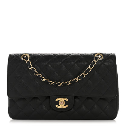 Chanel Caviar Quilted Medium Double Flap Black 1 of 14