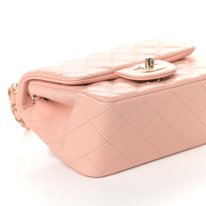 Chanel Lambskin Quilted Mini Square Flap Light Pink 8 of 9