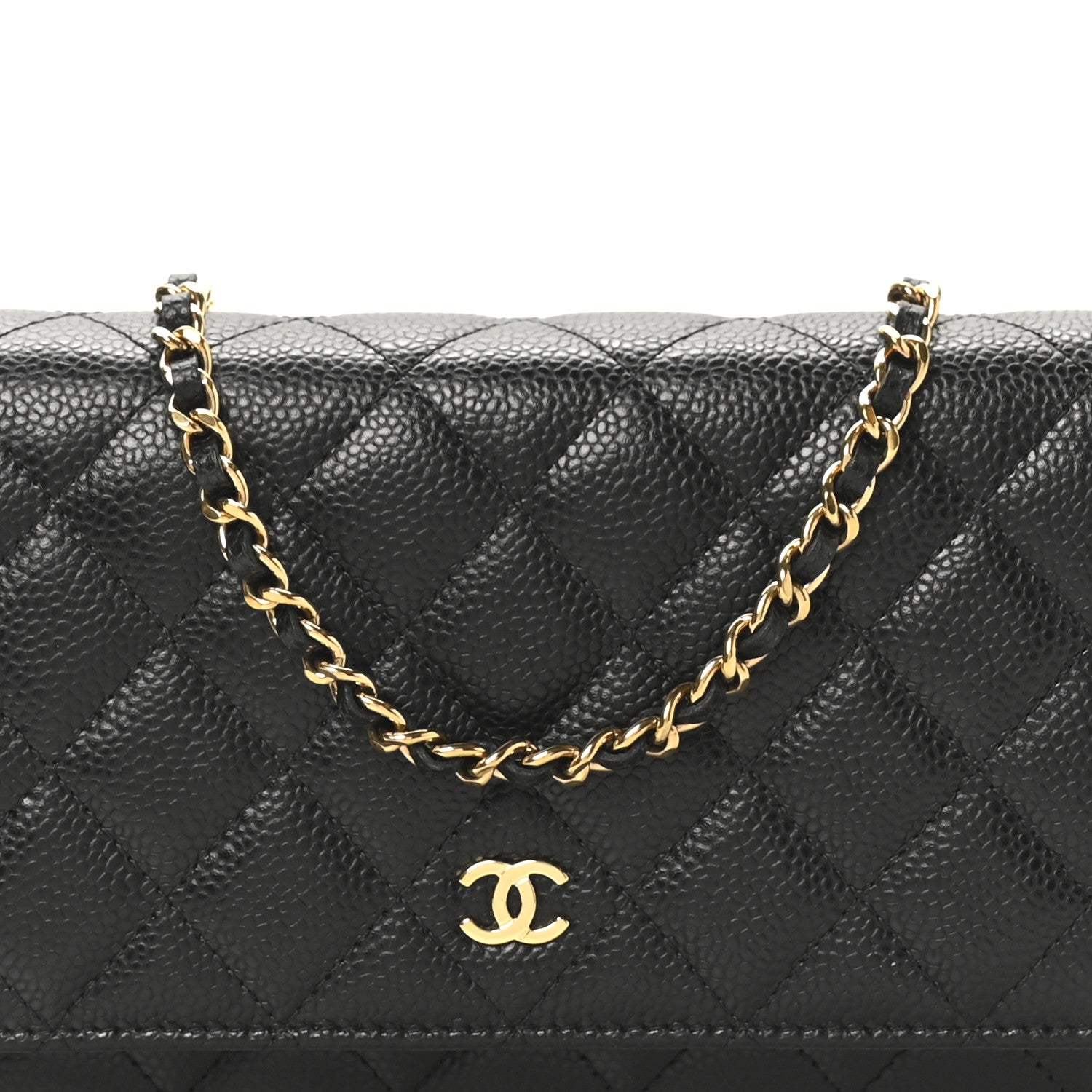Chanel Caviar Quilted Wallet on Chain WOC Black 8 of 12