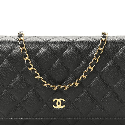 Chanel Caviar Quilted Wallet on Chain WOC Black 8 of 12