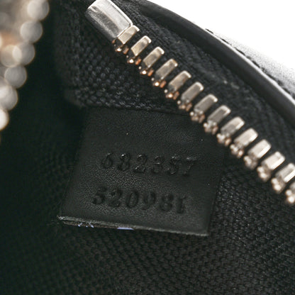 Gucci GG Supreme Monogram Appia Calfskin Web Small Camera Messenger Bag Black Grey 7 of 10