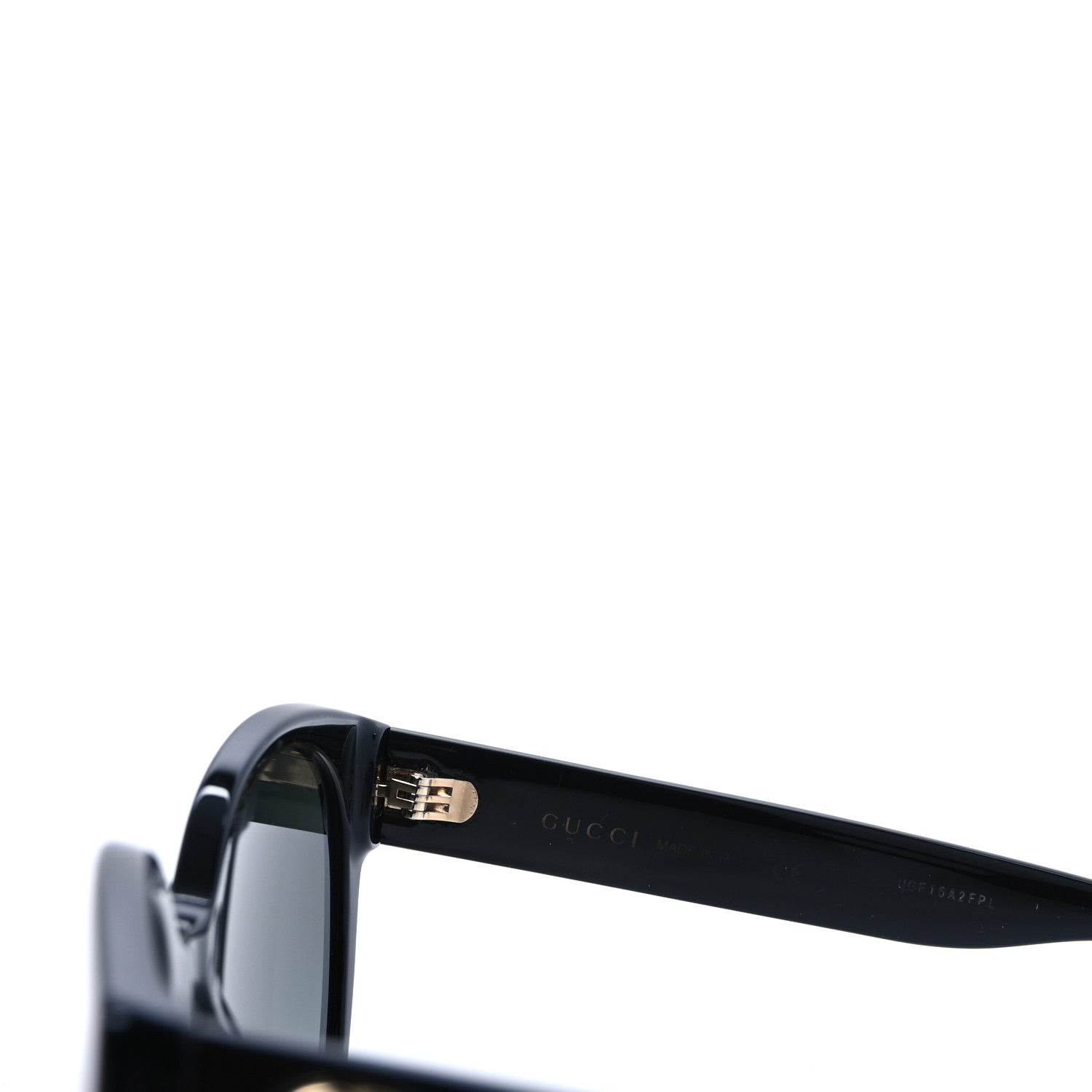 Gucci Acetate Round Sunglasses GG 0035S Black 6 of 8