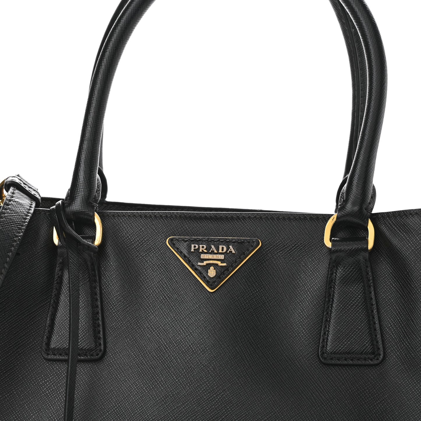 Saffiano Lux Medium Tote Black