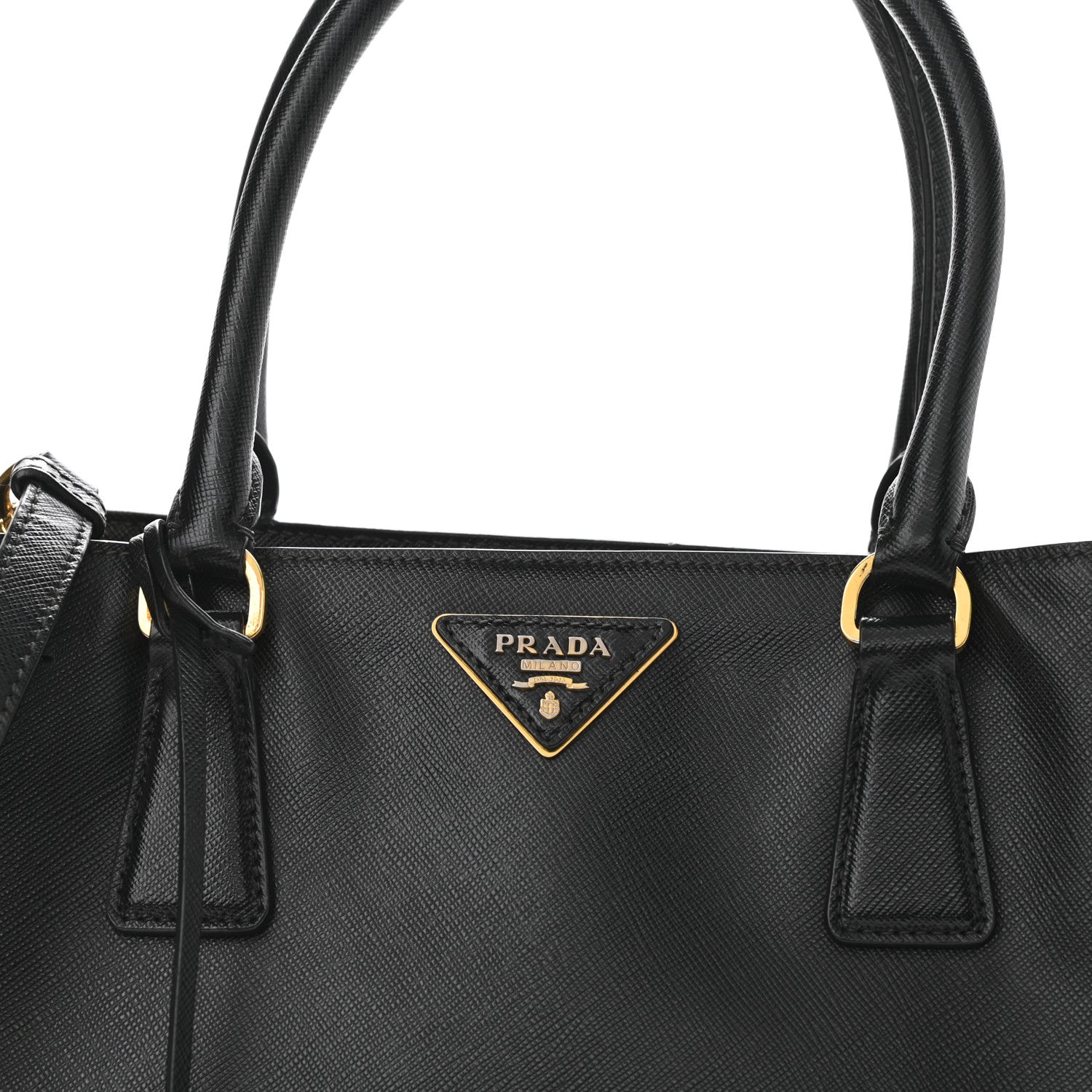 Prada Saffiano Lux Medium Tote Black 8 of 14