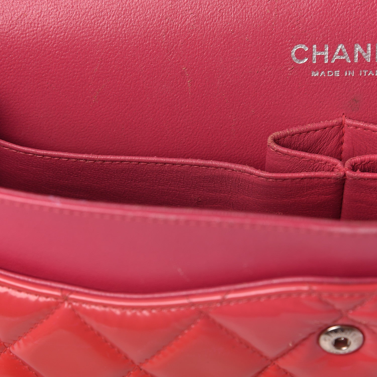 Chanel Patent Quilted Jumbo Double Flap Pink 10 of 24