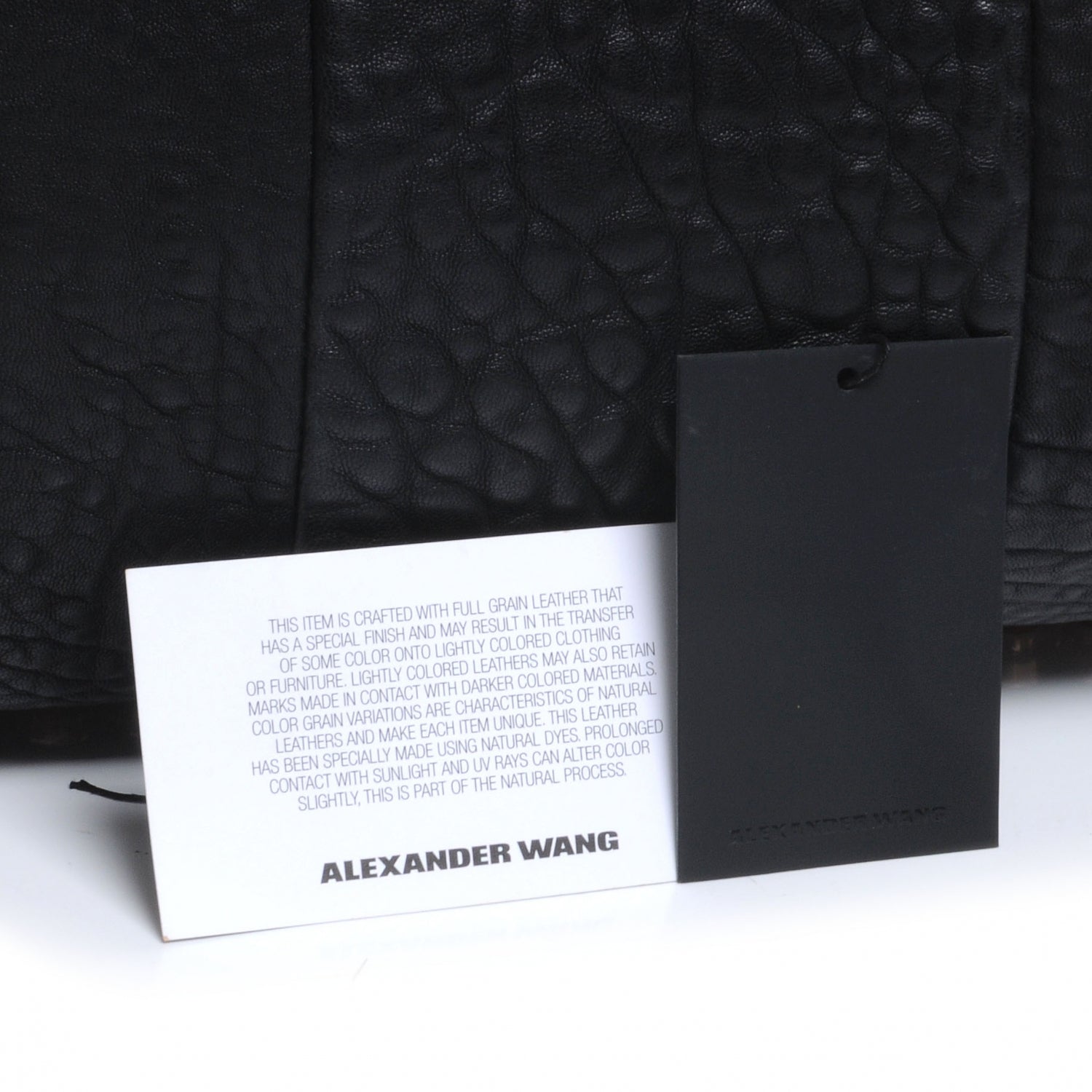 Alexander Wang Leather Rocco w Rose Gold Hardware Black 5 of 7
