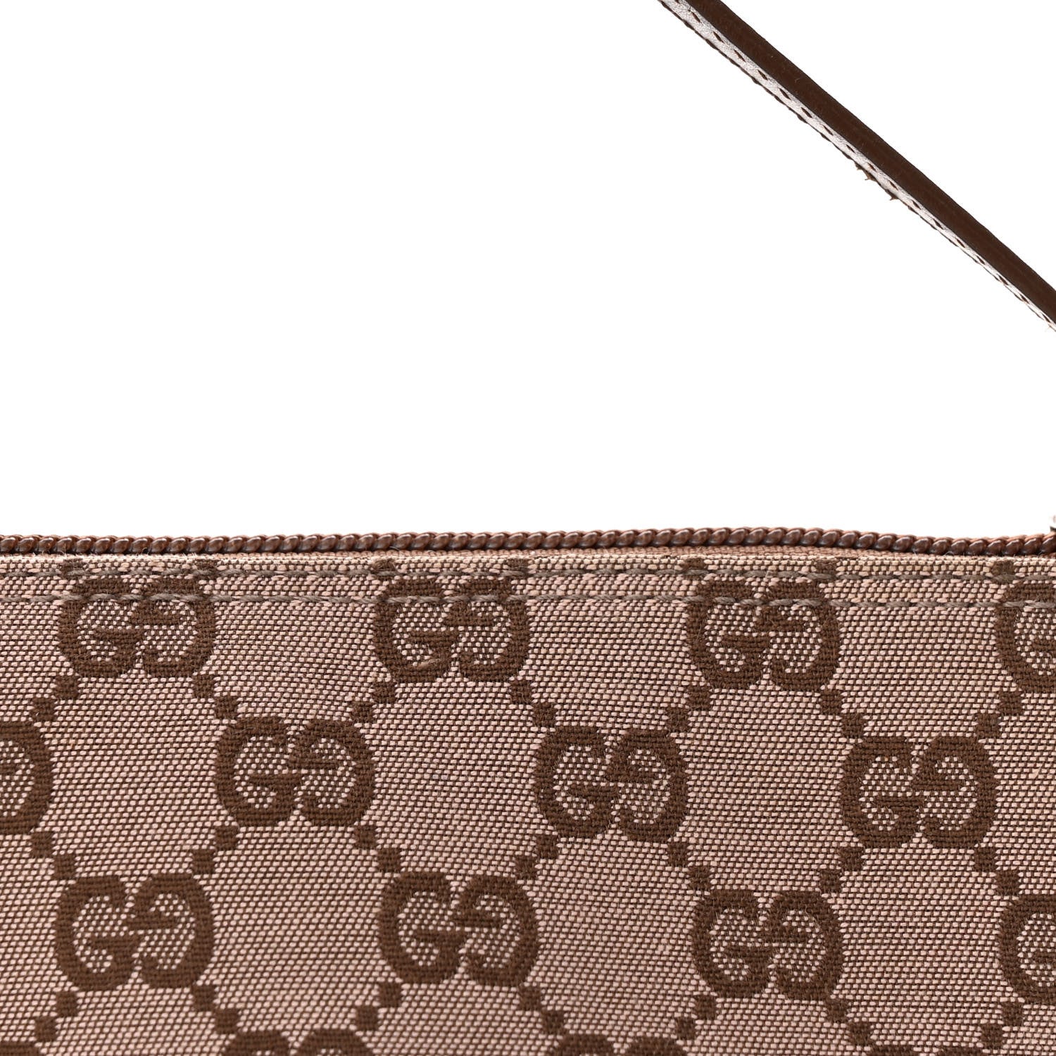 Gucci Monogram Boat Pochette Brown 14 of 15
