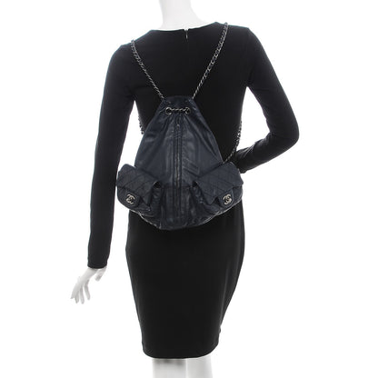 Chanel Calfskin Large Backpack Is Back Navy 2 of 7