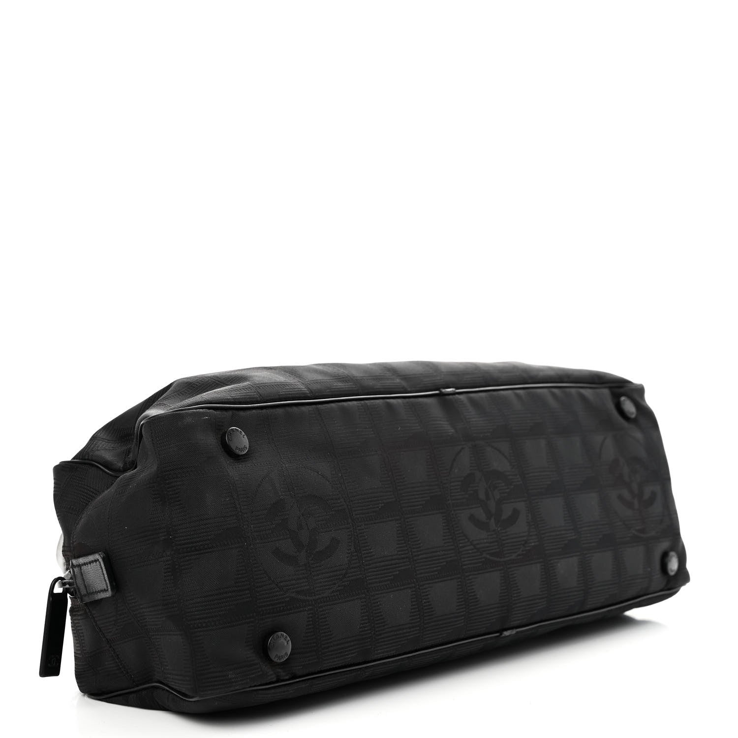 Chanel Nylon Travel Bowler Black 4 of 11