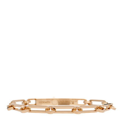 Hermes 18K Yellow Gold Diamond PM Kelly Chaine Bracelet ST 2 of 4