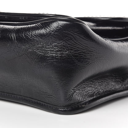 Saint Laurent Crinkled Calfskin Matelasse Monogram Medium Niki Chain Satchel Black 11 of 11