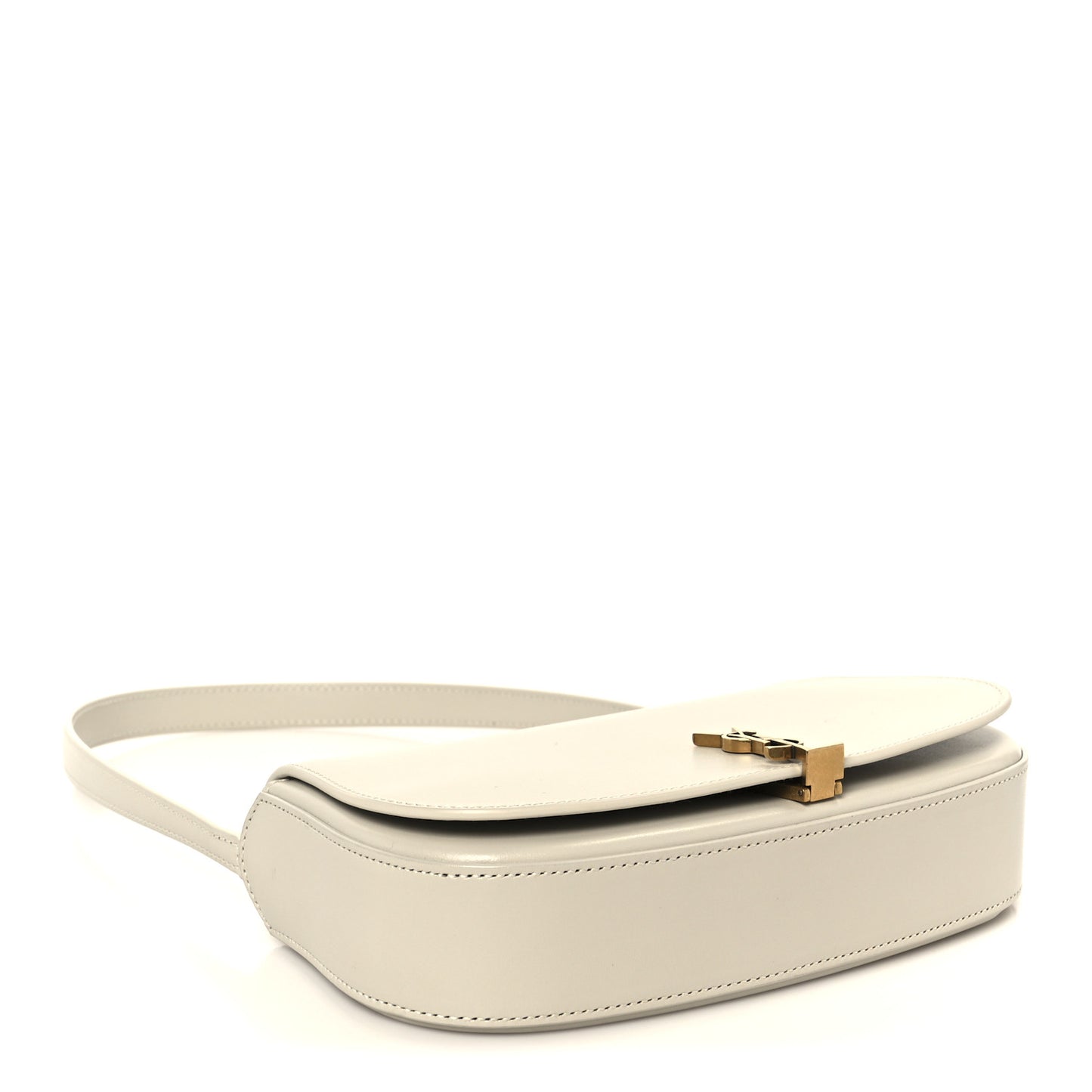 Box Calfskin Mini Voltaire Shoulder Bag Crema soft