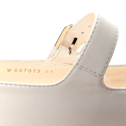 Chanel Lambskin Mary Jane Flats 41 White 9 of 10