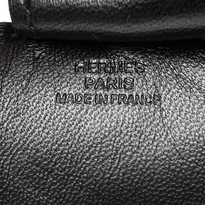 Hermes Milo Lambskin Grigri Rodeo Horse Bag Charm MM So Black 4 of 5