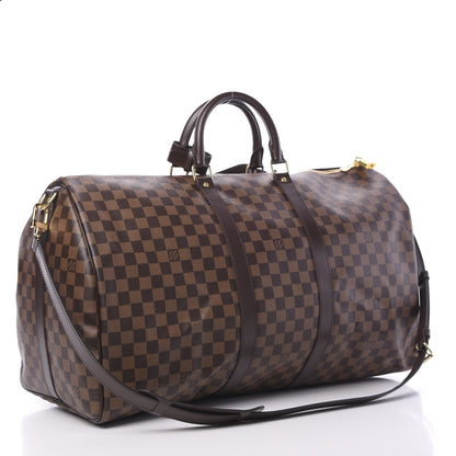 Louis Vuitton Damier Ebene Keepall Bandouliere 55 2 of 9