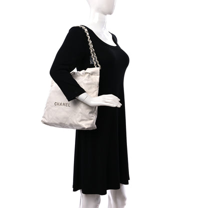 Chanel Shiny Calfskin Quilted Small Chanel 22 White 2 of 11