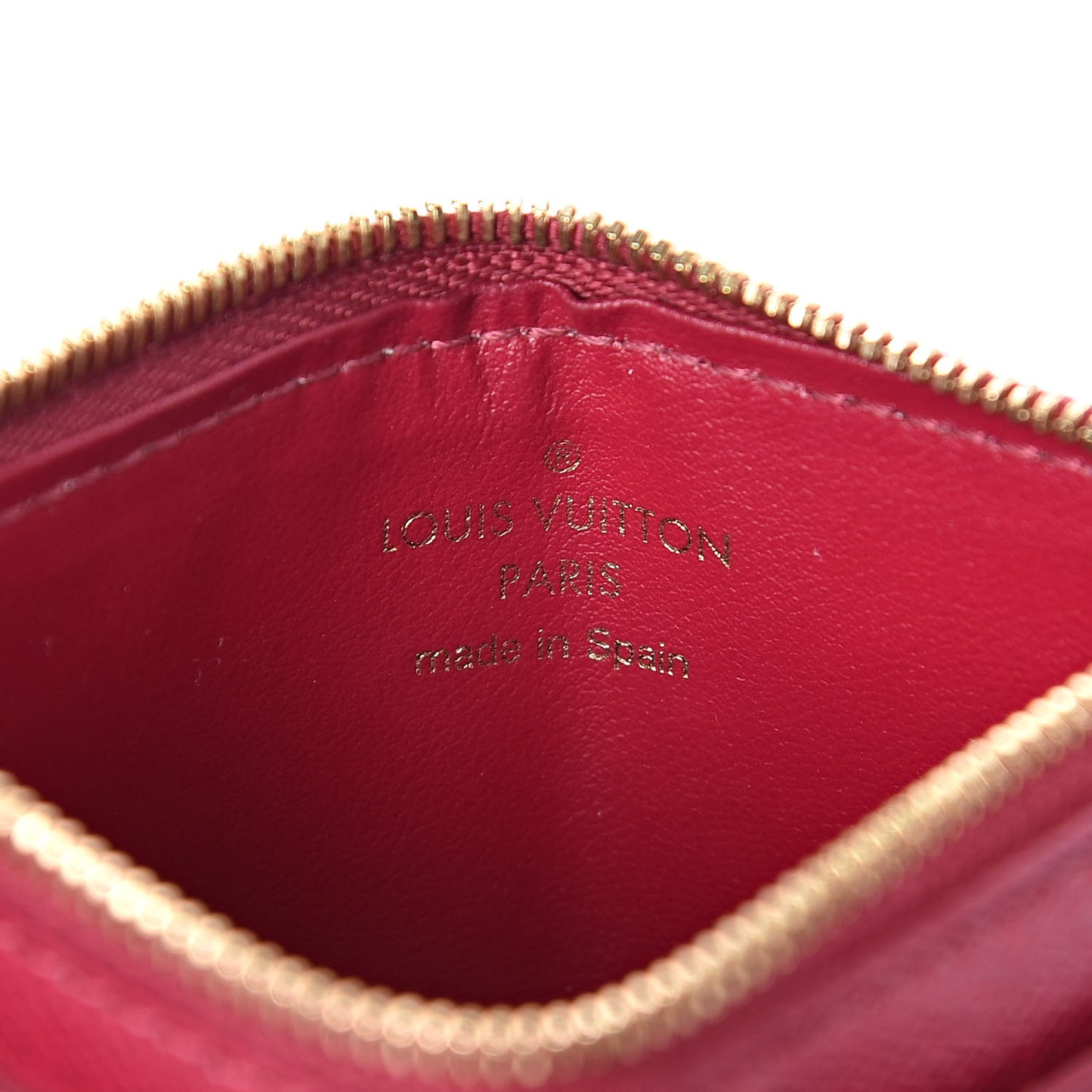 Monogram Zipped Card Holder