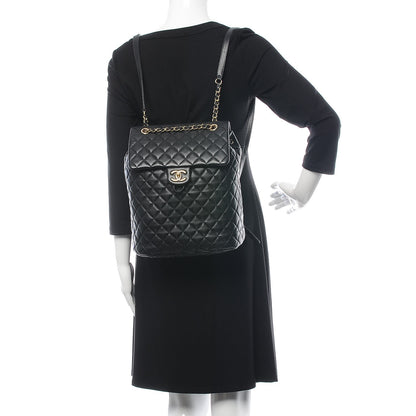 Chanel Lambskin Quilted Large Urban Spirit Backpack Black 2 of 7